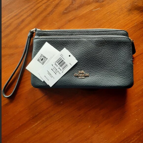 NWOT Coach Double Zip Wallet - Picture 7 of 8